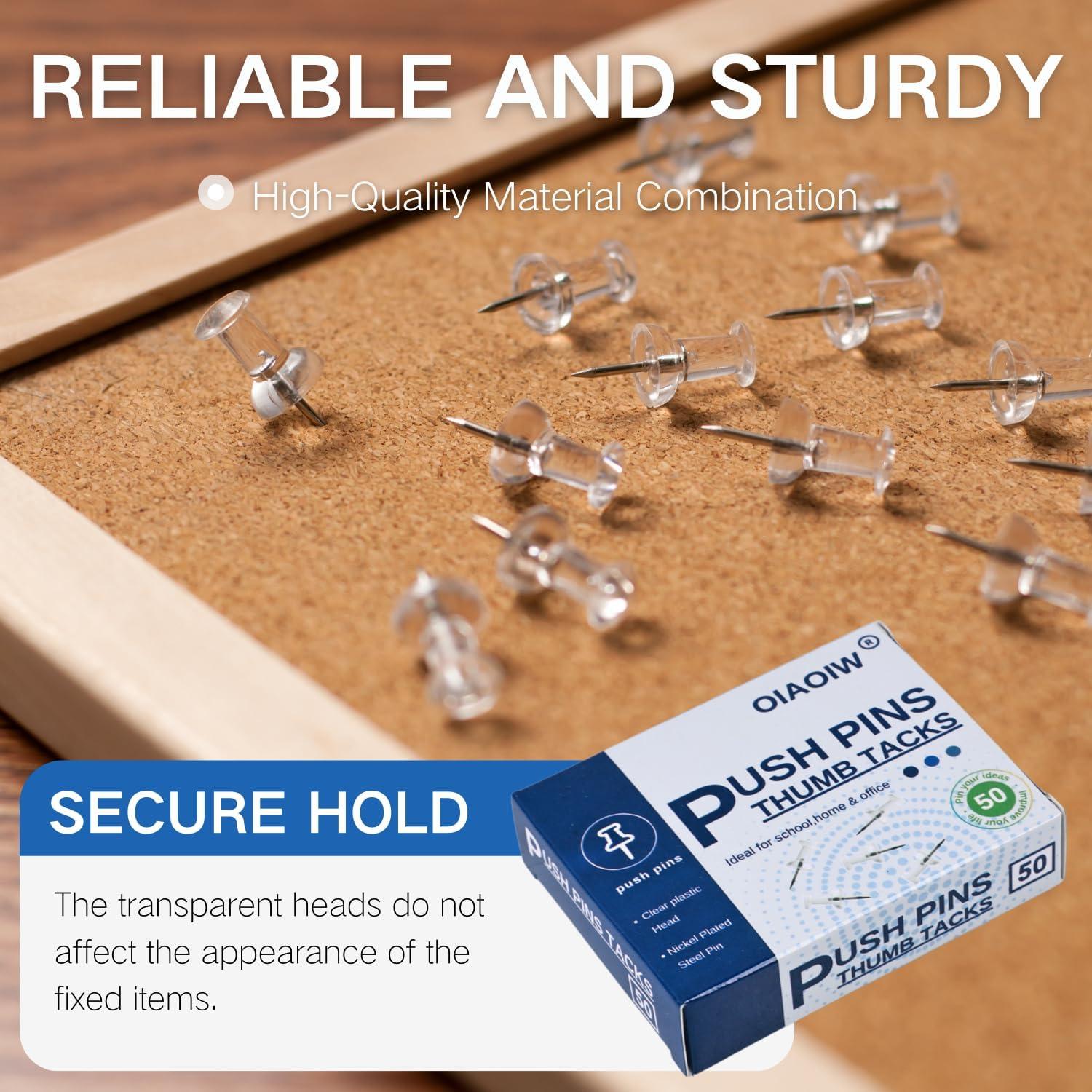 Chinchetas Transparentes OIAOIW 300 Piezas 2.54 cm