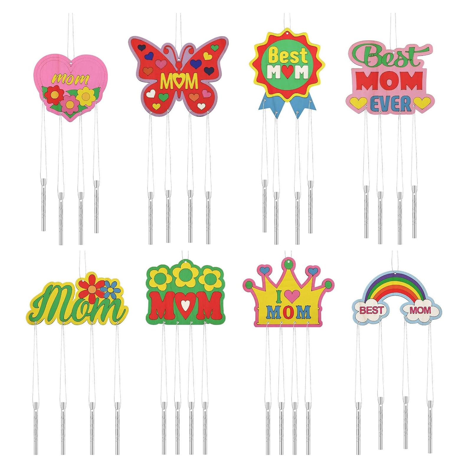 Kit de Campanas de Viento Yalikop 16 Piezas Manualidades Niños