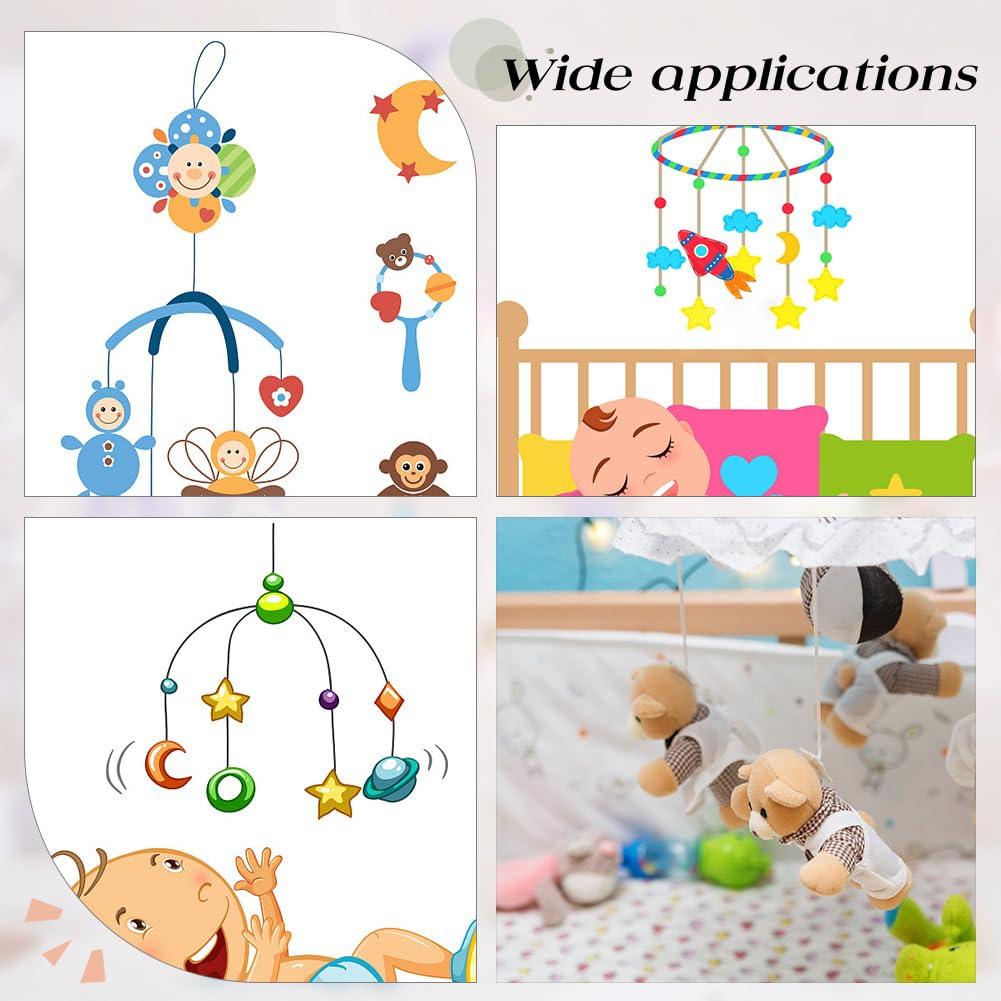 Campana de Cuna de Madera Hecha a Mano - 3 Piezas