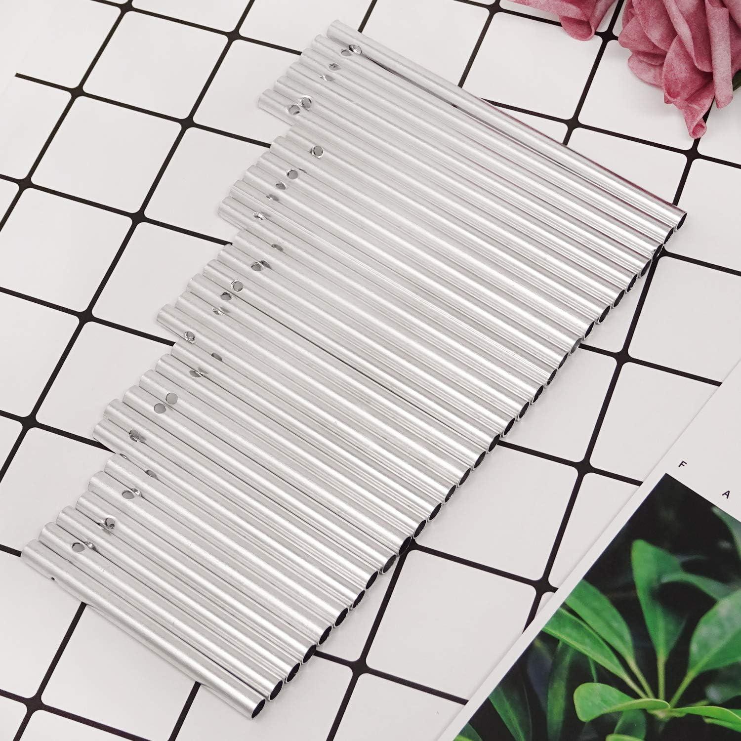 Kit 30 Tubos de Campana de Viento Aluminio Honbay Plateados