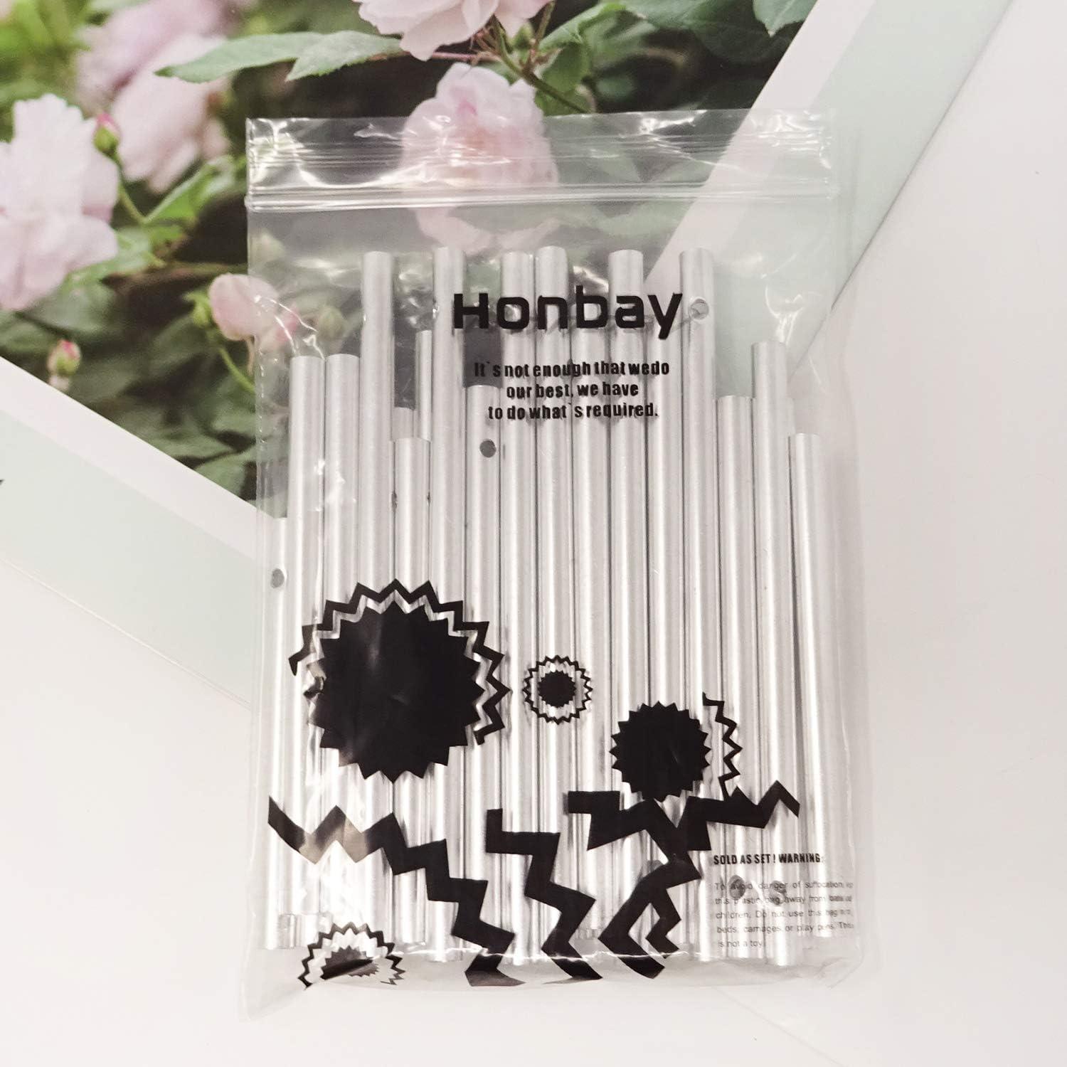 Kit 30 Tubos de Campana de Viento Aluminio Honbay Plateados