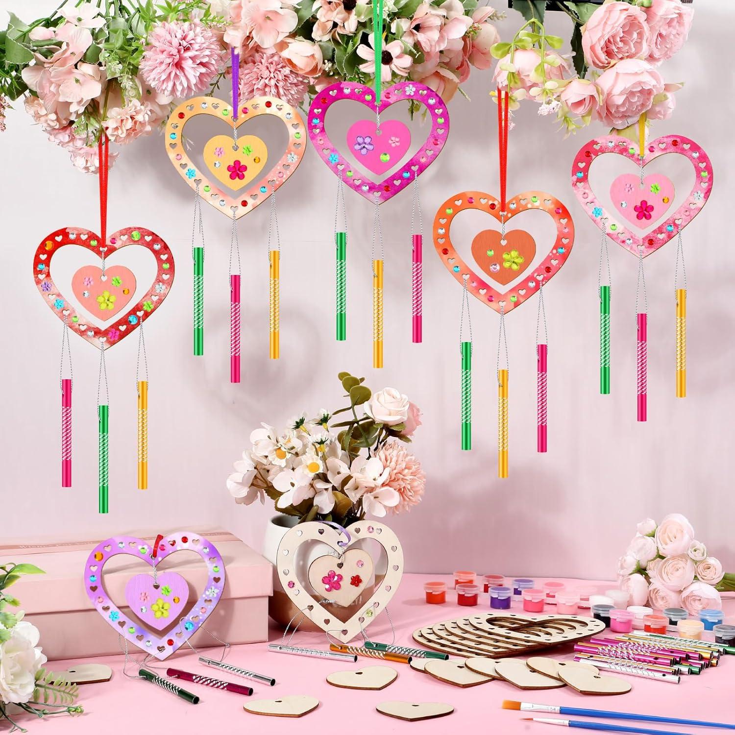 Kit de Campana de Viento DIY Colingmill Corazón 30 Piezas