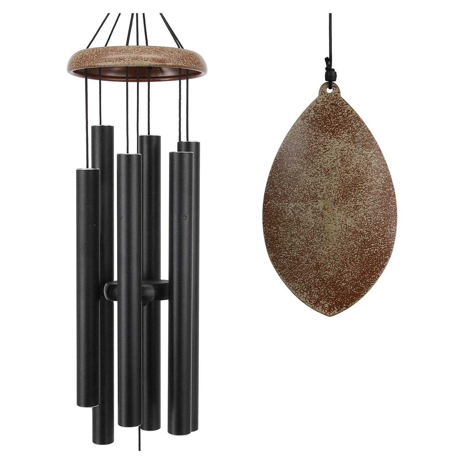 Campana de Viento ASTARIN 91 cm Metal Tono Profundo Jardín