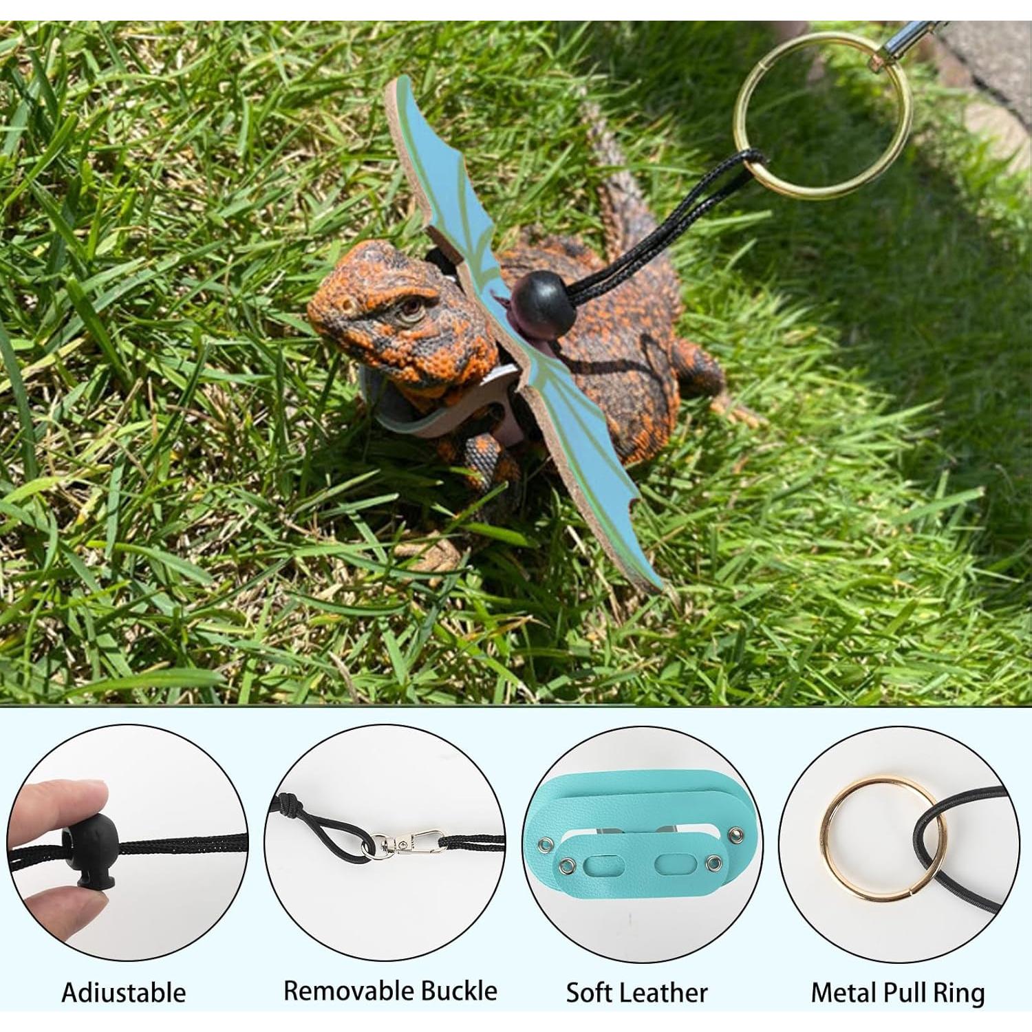 Transportador de Dragón Barbudo Esmorah con Correa Ajustable