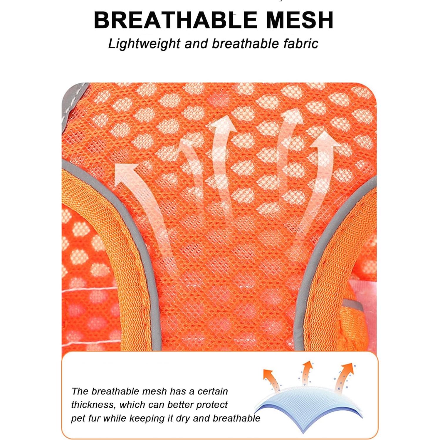 Conjunto Arnés y Correa Rosa XS JUFOO para Perros y Gatos