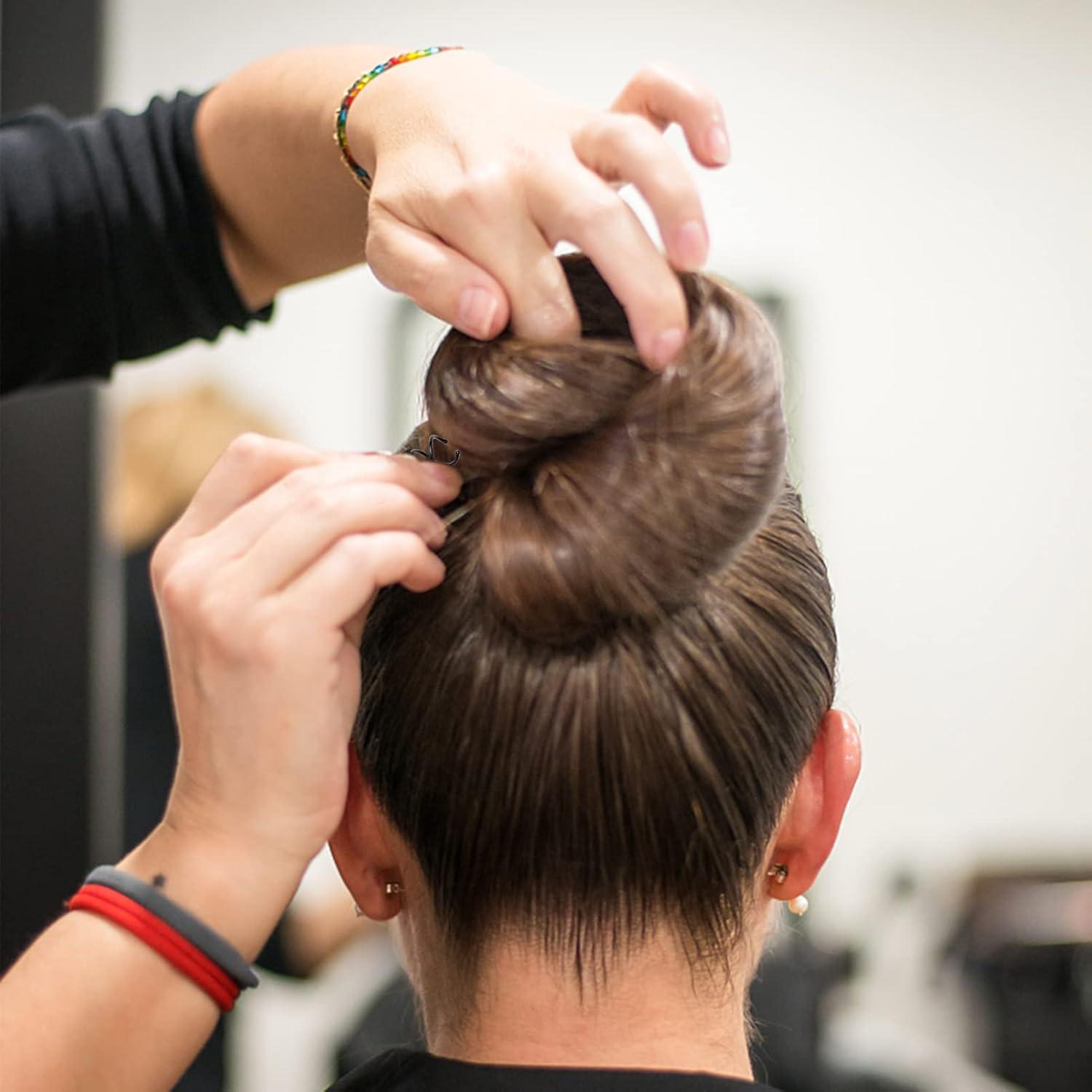 Set de 10 Pinzas para Cabello en Espiral Defutay - Negro