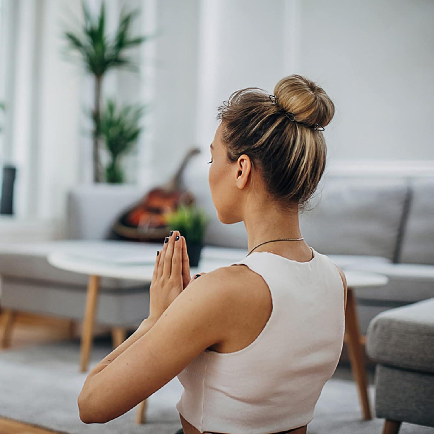 Set de 10 Pinzas para Cabello en Espiral Defutay - Negro