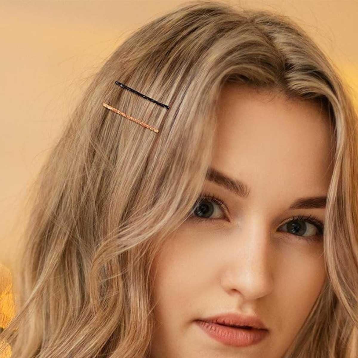 Pinzas de Cabello Brillantes Whitebridge 144pcs - Clips de Metal