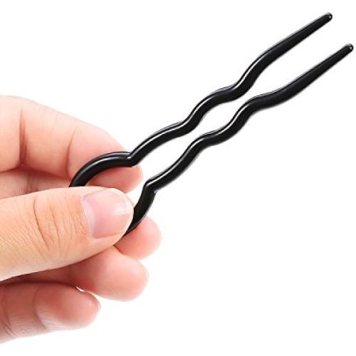 Bememo 20 Pcs Sujetadores de Cabello Grueso Clip Negro y Marrón