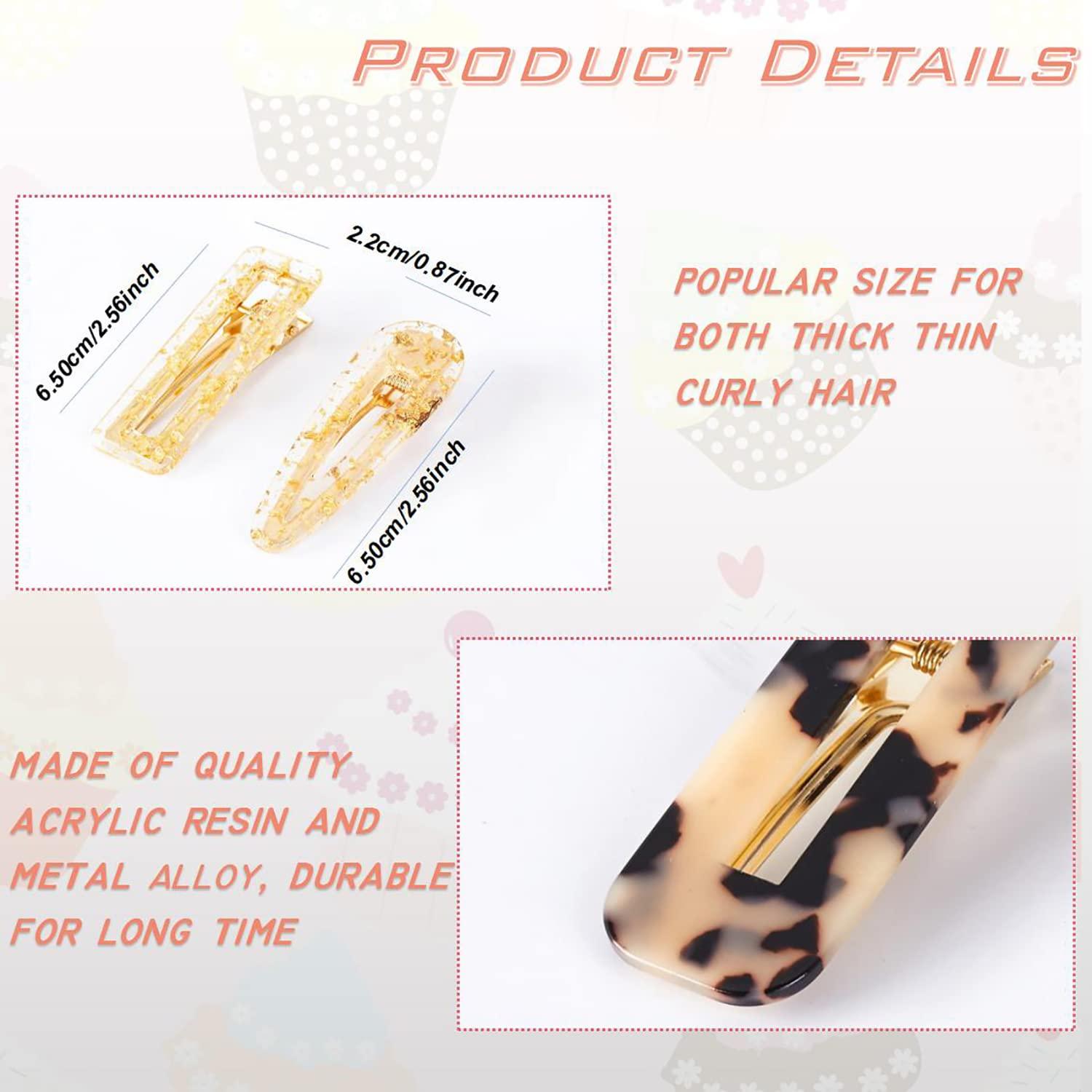 Juego de 12 Clips para el Cabello Doromy Resina Acrílica