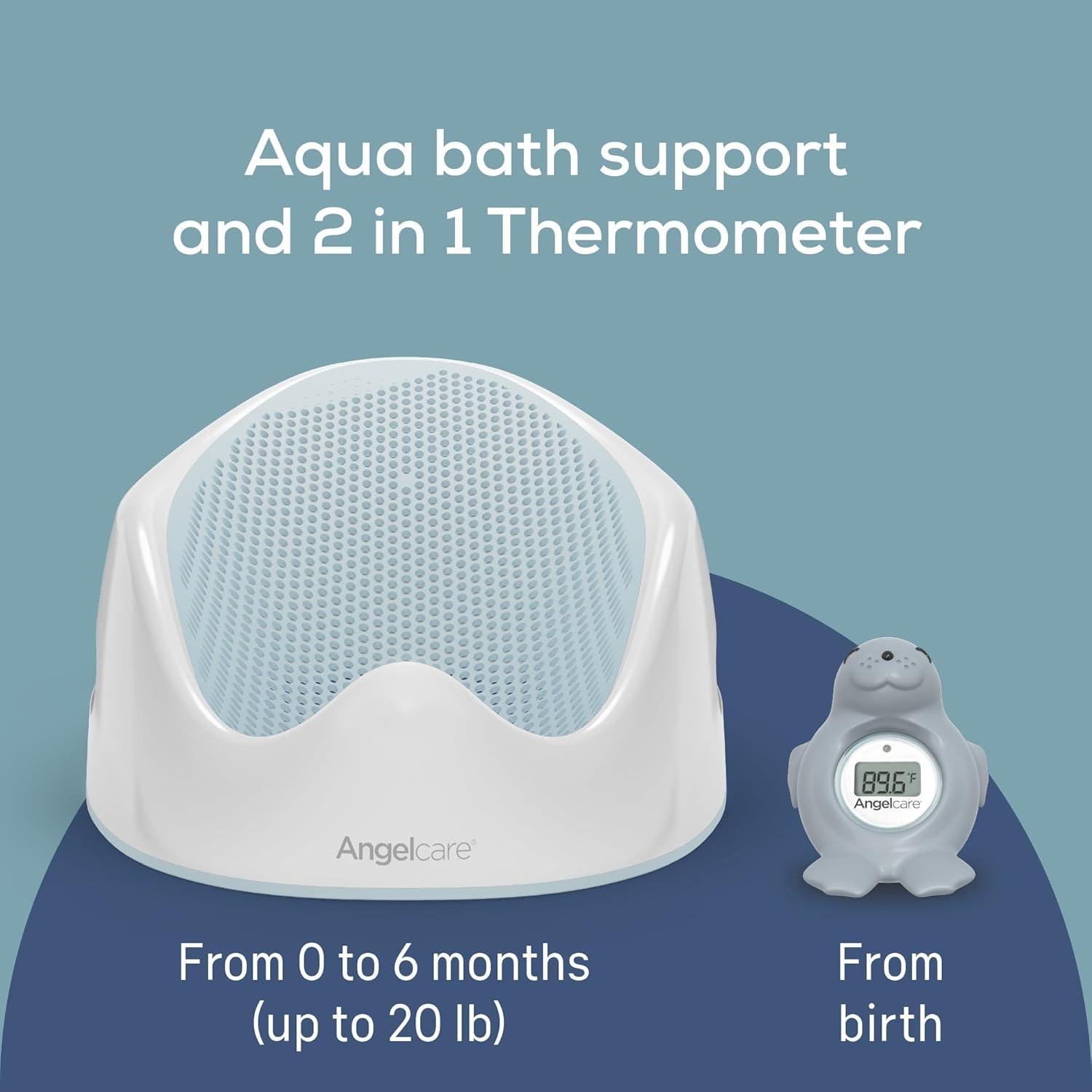 Conjunto de Baño para Bebés Angelcare Soft Touch + Termómetro