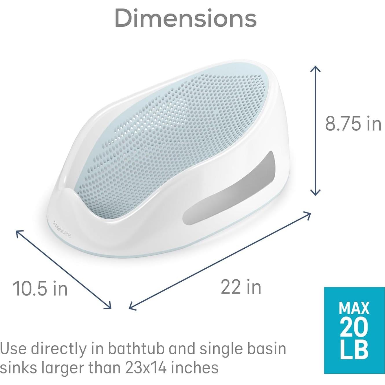 Conjunto de Baño para Bebés Angelcare Soft Touch + Termómetro