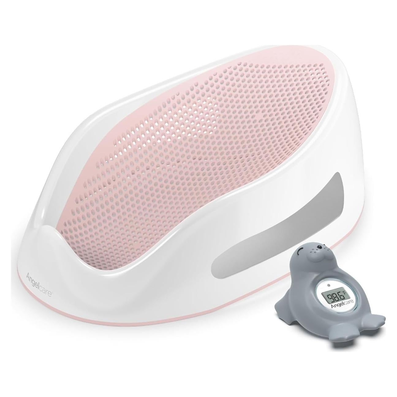 Conjunto Baño Bebé Angelcare Soft Touch + Termómetro 0-6 Meses