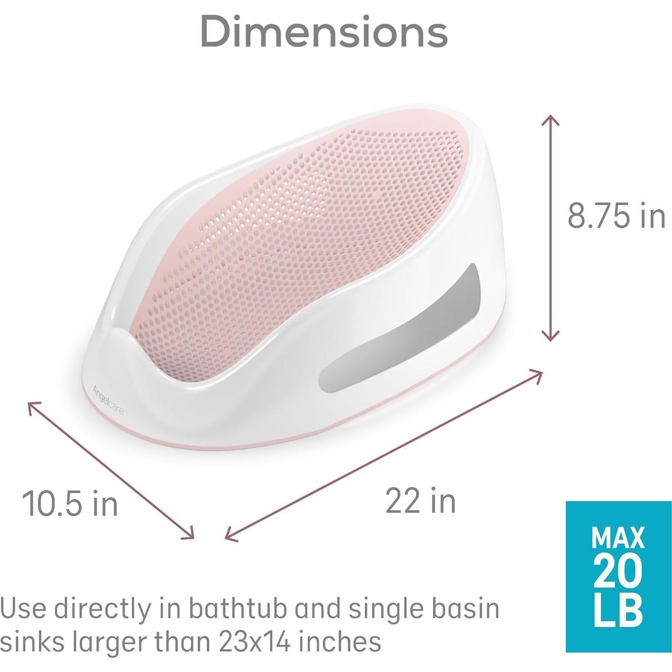 Conjunto Baño Bebé Angelcare Soft Touch + Termómetro 0-6 Meses