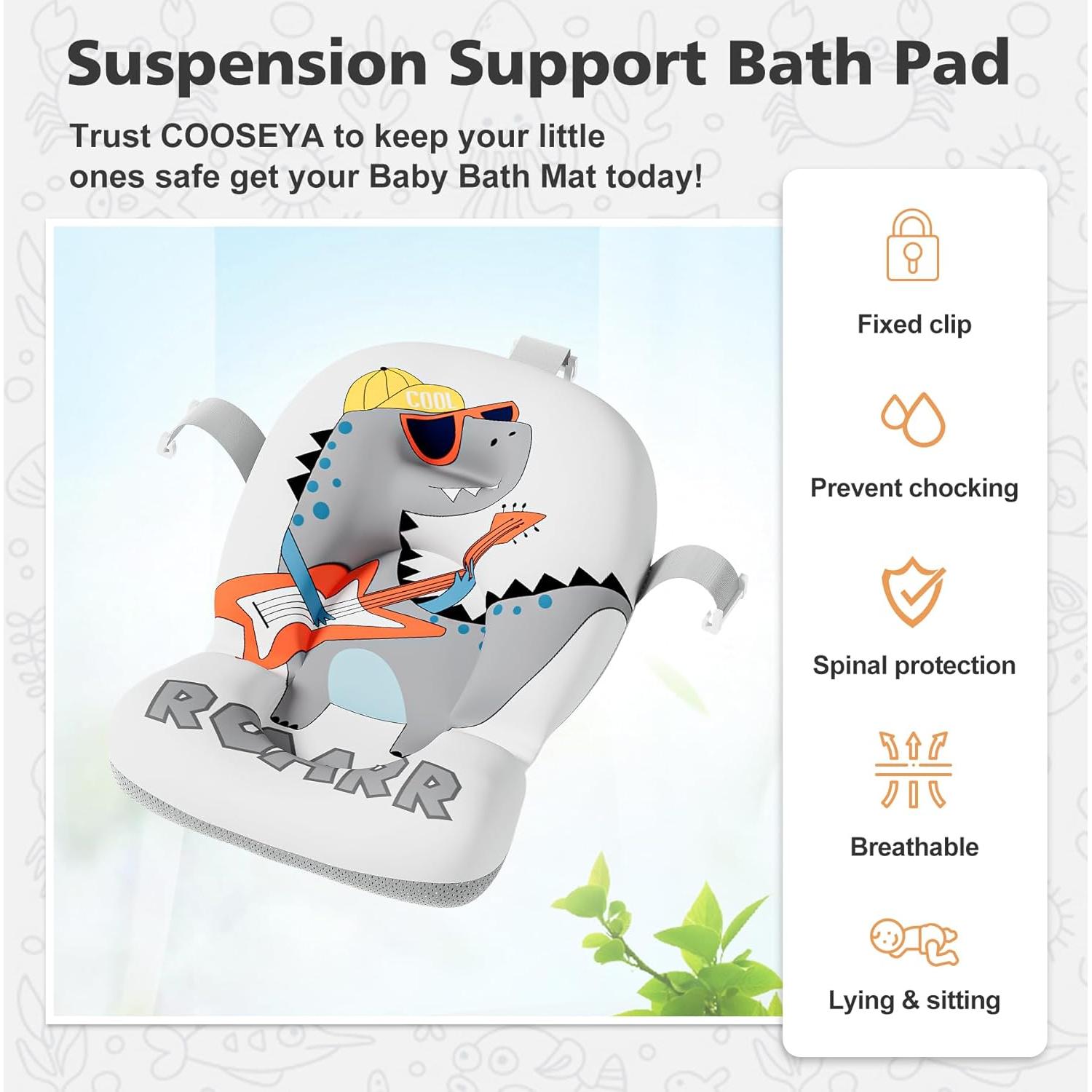 Bañera Plegable para Bebés Wiqins con Termómetro y Cojín Flotante