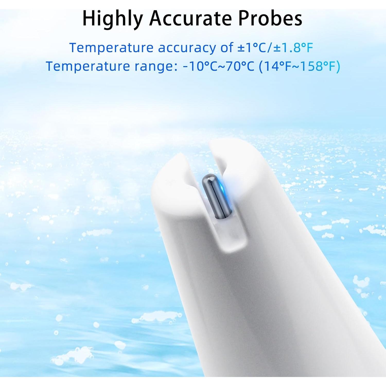 Termómetro Inalámbrico para Piscina Digitten 2025 IP68 con Pantalla Grande