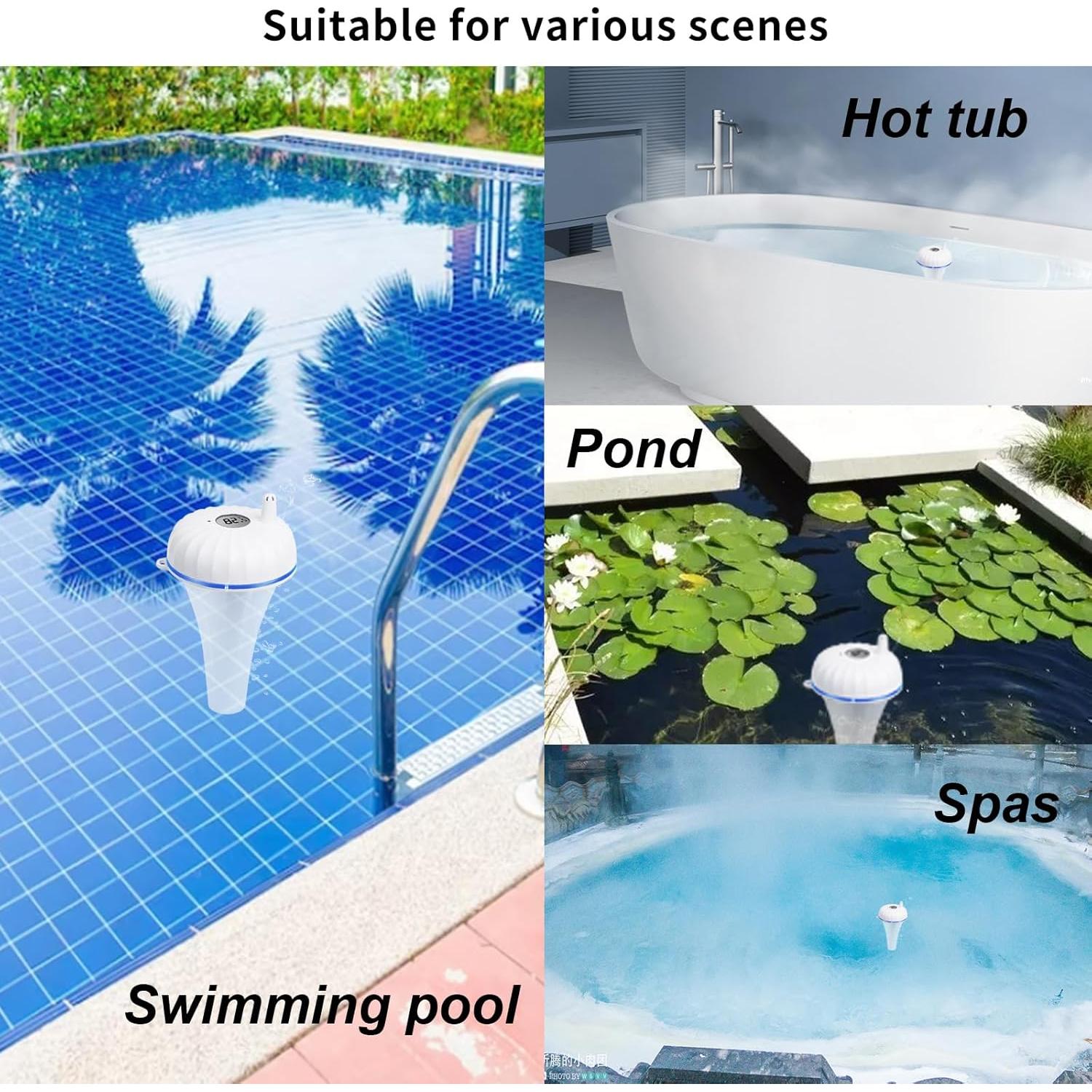 Termómetro Inalámbrico para Piscina Digitten 2025 IP68 con Pantalla Grande