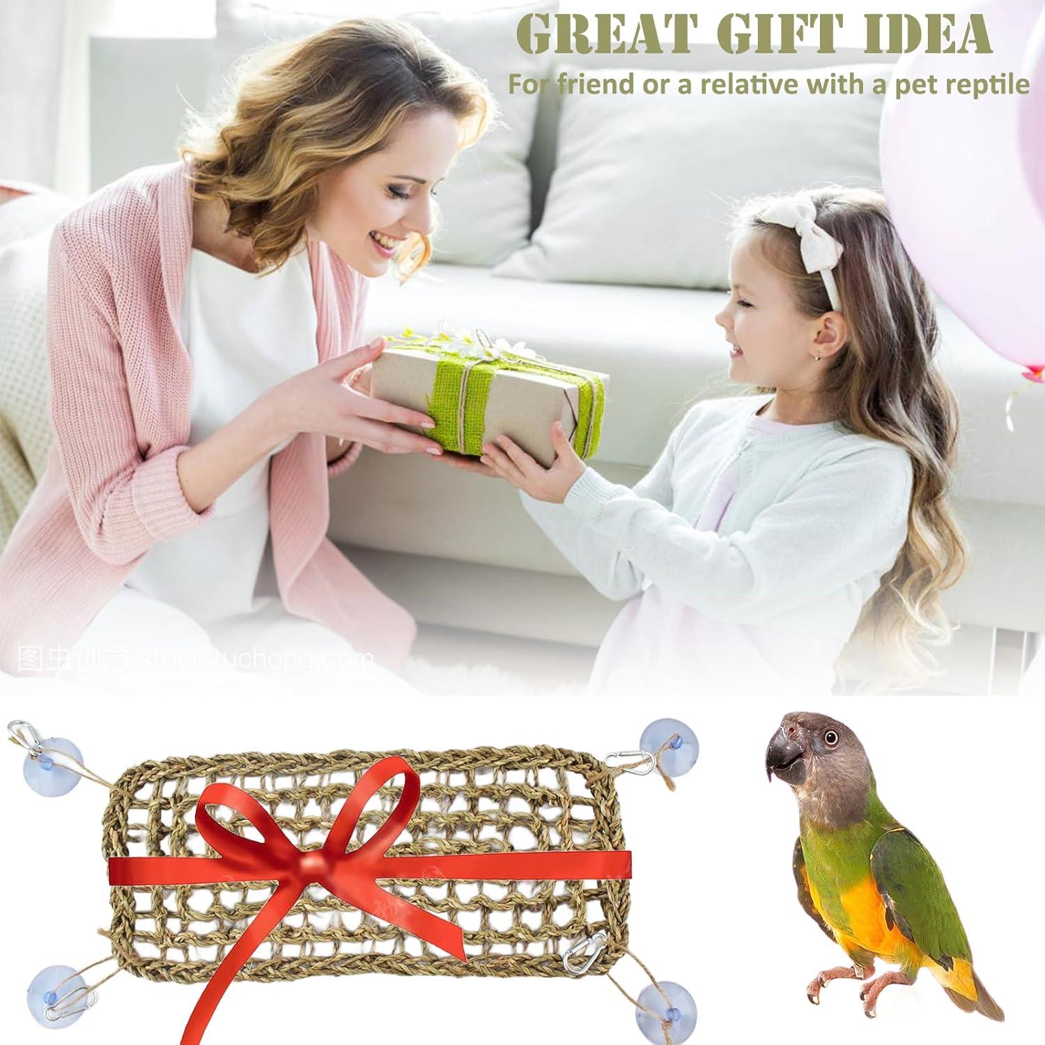 Hamaca de Hierba Marina 40x17cm para Reptiles y Aves Cdipesp