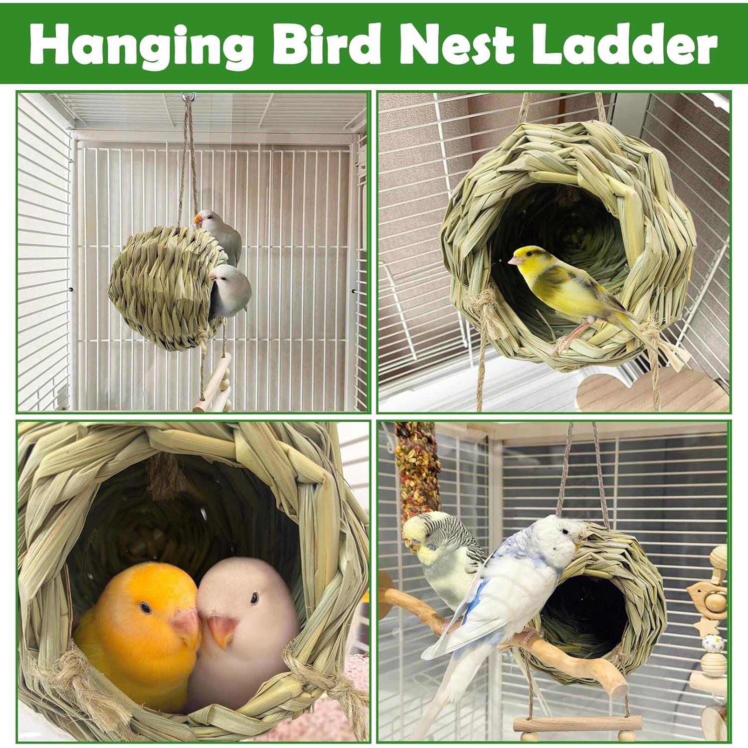 Casa de Pájaro Tejida a Mano Hamiledyi Mediana 12x12 cm