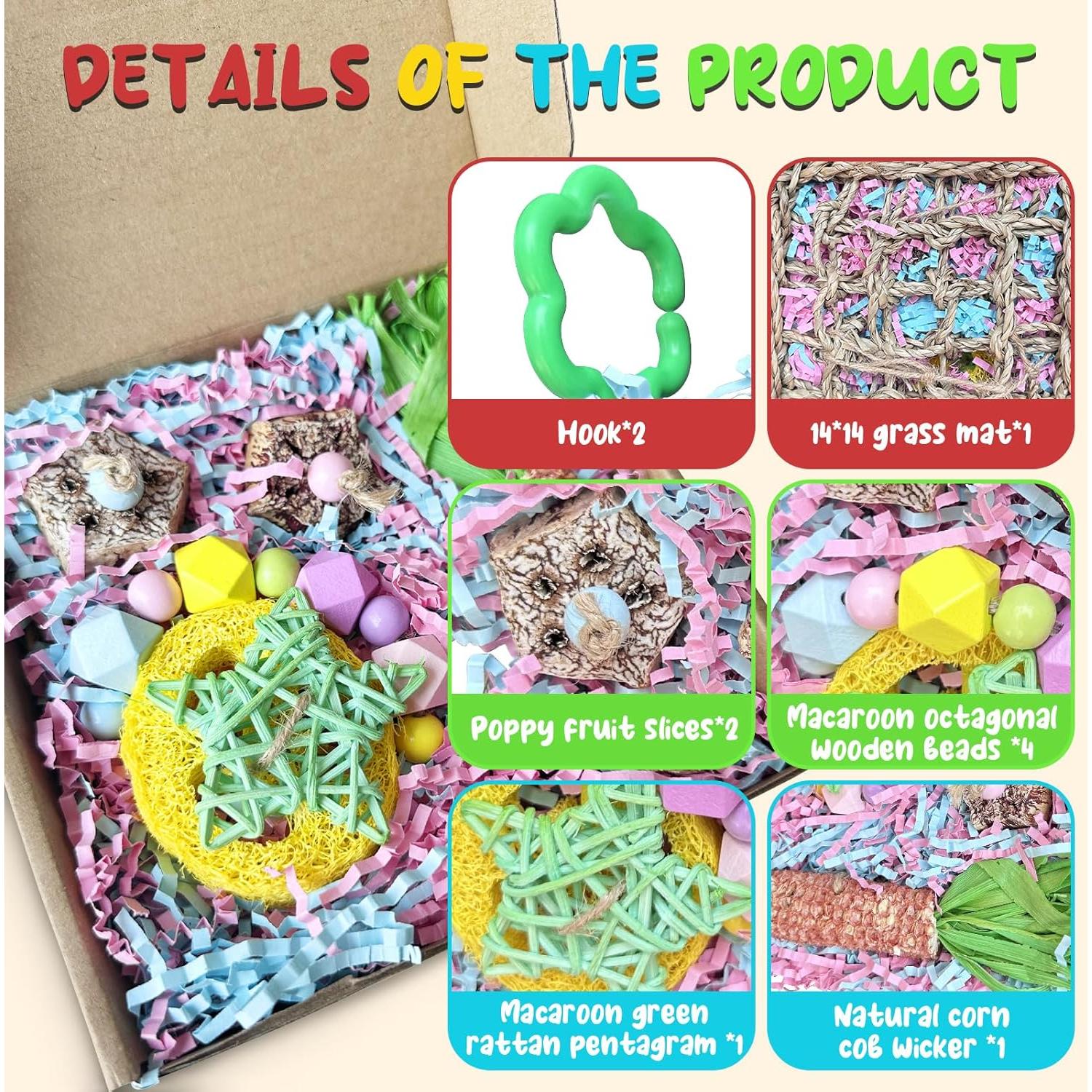 Juguete para Aves Tyotrbs Rosa 13.97 cm con Forrajeo y Escalada