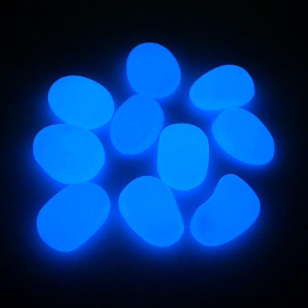 Piedras Brillantes Decorativas QTTLLI 10Pcs 4.5cm Azul Claro