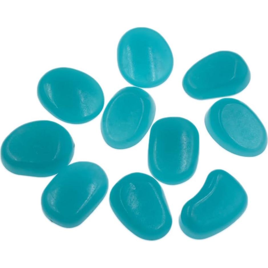 Piedras Brillantes Decorativas QTTLLI 10Pcs 4.5cm Azul Claro