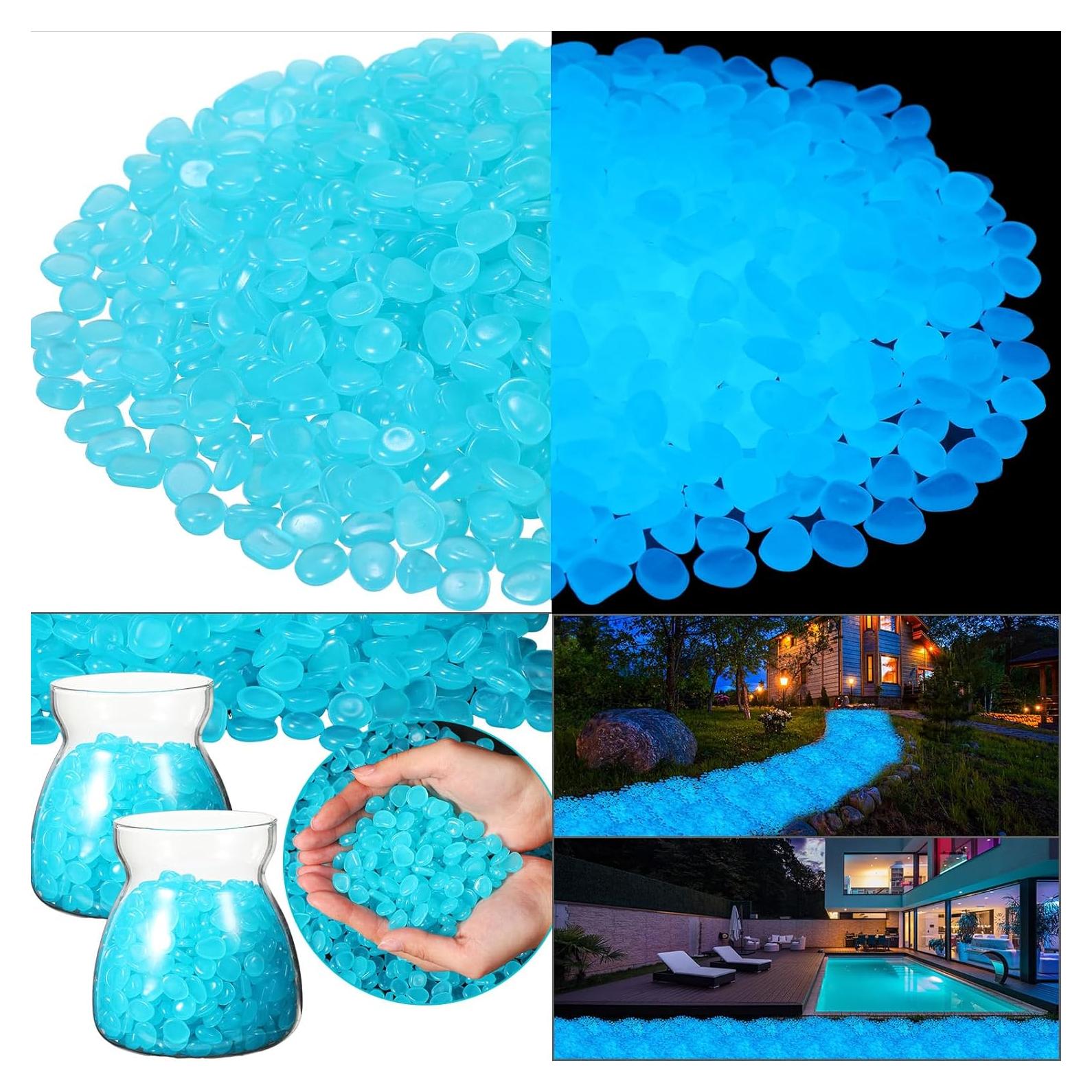 20000 Rocas Brillantes en la Oscuridad Azul Landical 1.02 cm