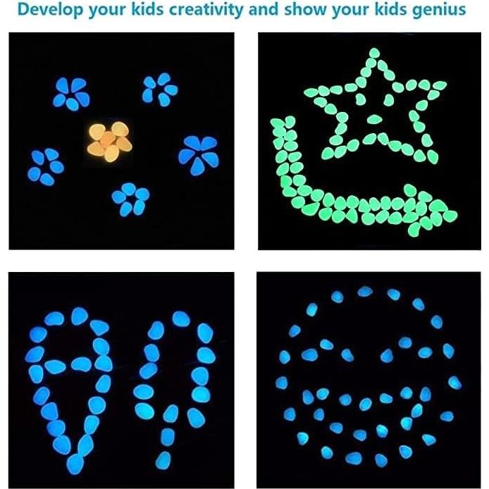 Piedras Brillantes en la Oscuridad 400 PCS 1KG Party Zealot