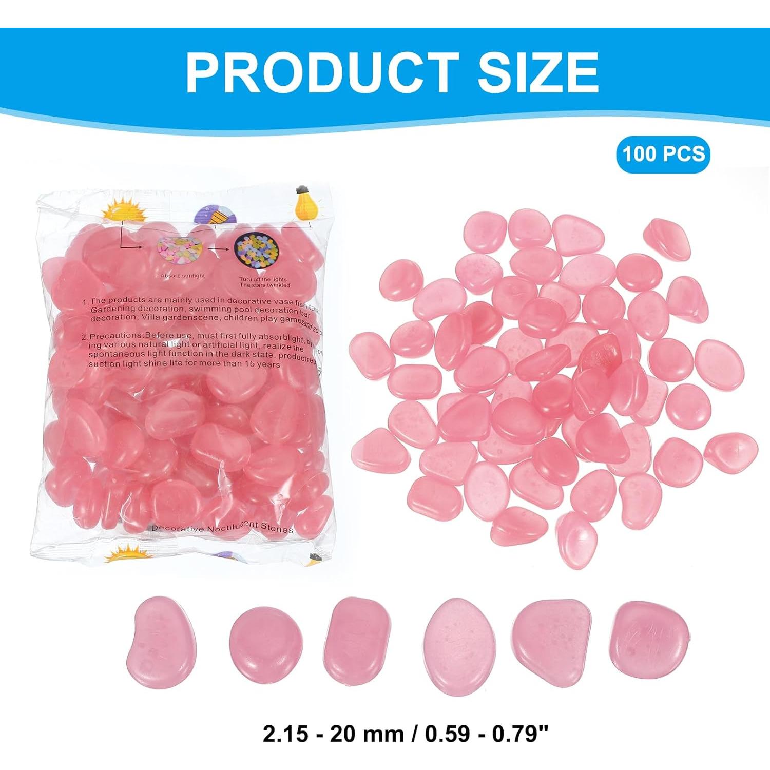 Piedras Brillantes Rosa PATIKIL 100 Pcs para Decoración
