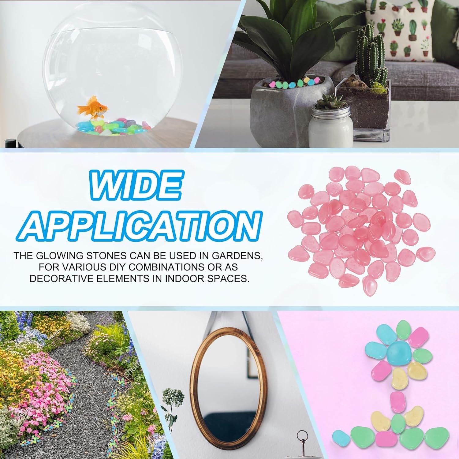 Piedras Brillantes Rosa PATIKIL 100 Pcs para Decoración