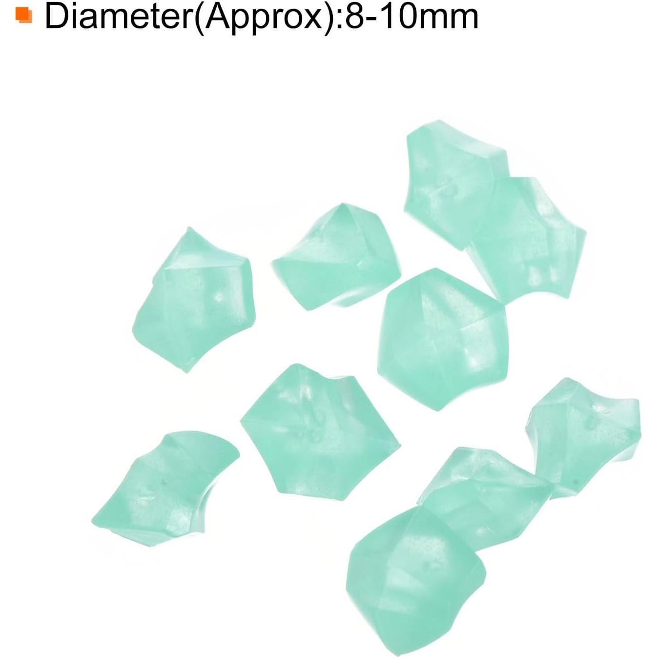 Rocas Brillantes Luminiscentes MECCANIXITY 1000pcs Verde Claro 8-10mm