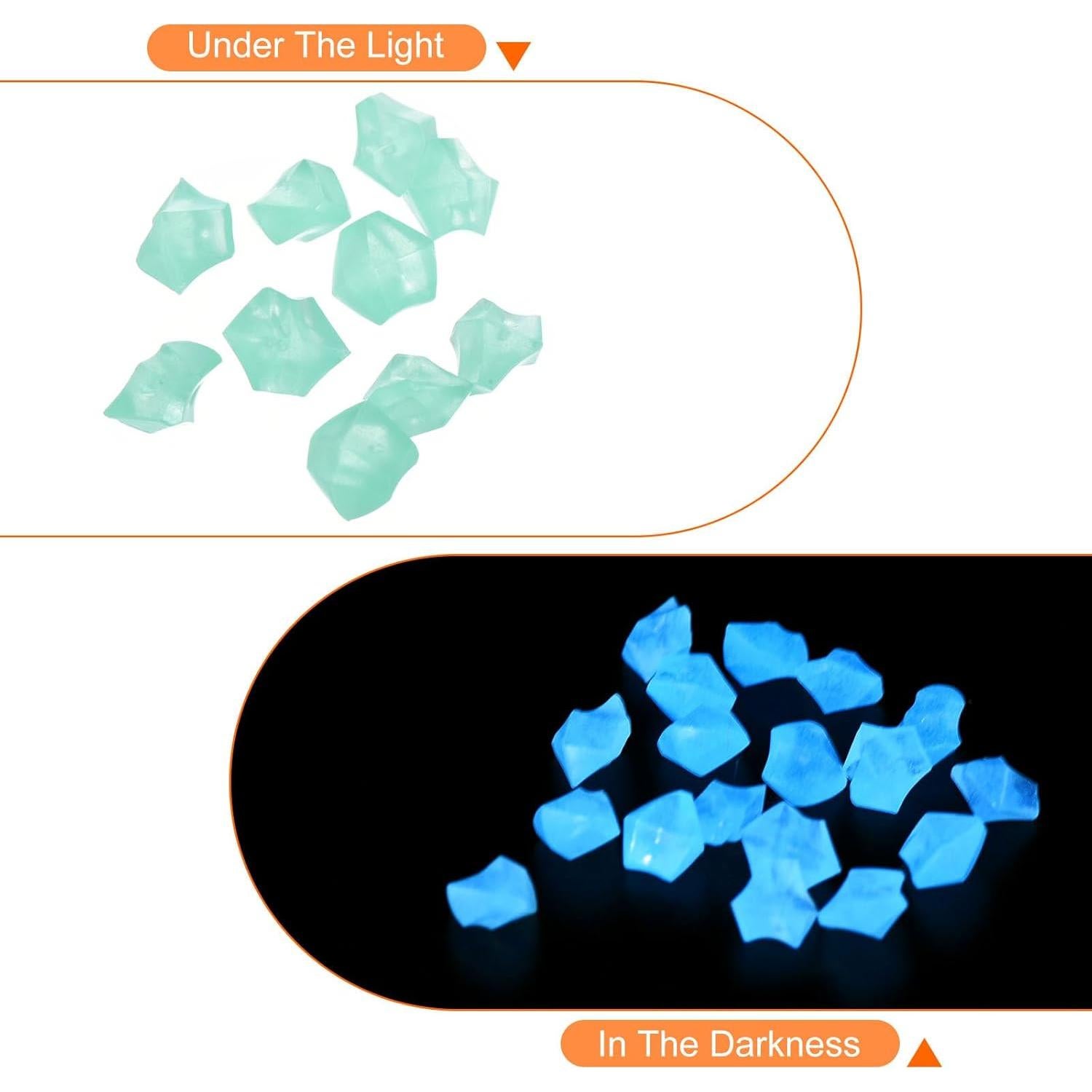 Rocas Brillantes Luminiscentes MECCANIXITY 1000pcs Verde Claro 8-10mm