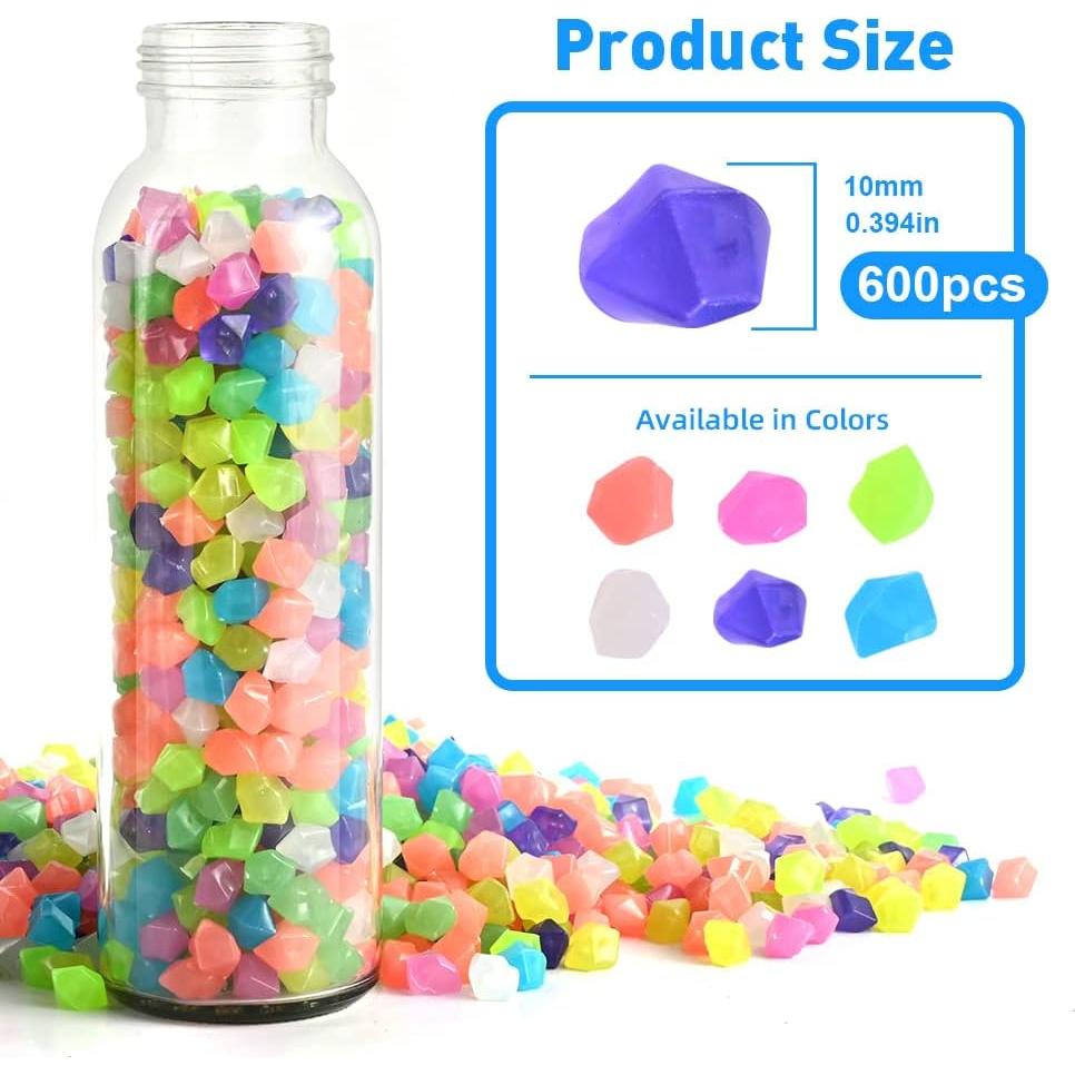 Rocas Brillantes en la Oscuridad Abnaok 600PCS 1.02cm