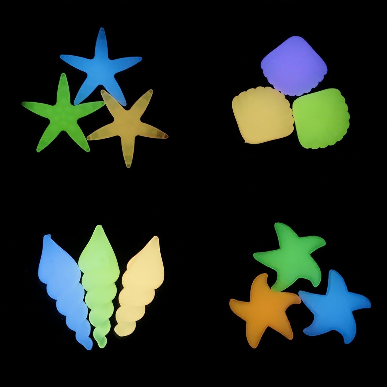 50 Piezas de Piedras Luminosa de Resina Multicolor para Jardín