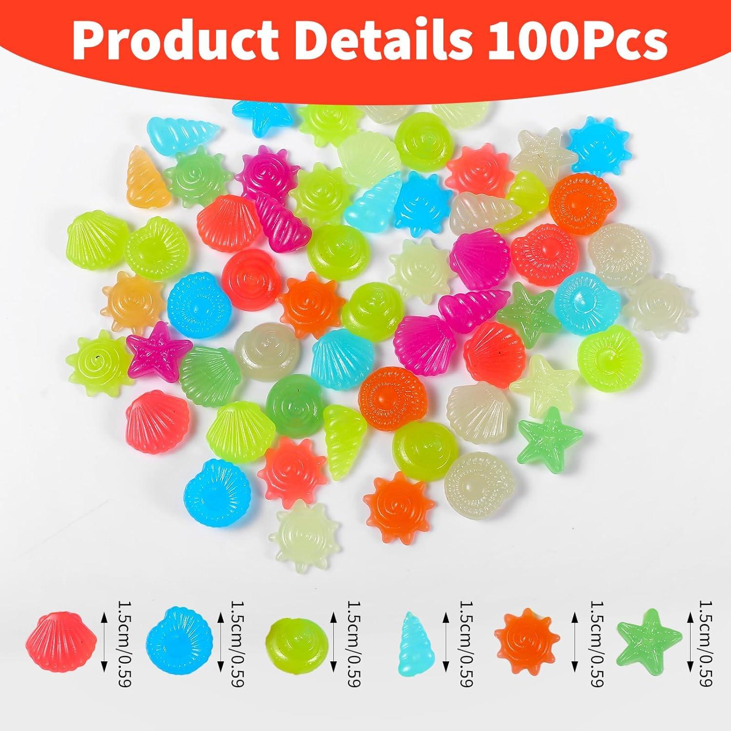 100 Rocas Luminiscentes para Acuarios Styquenzer 1.5cm