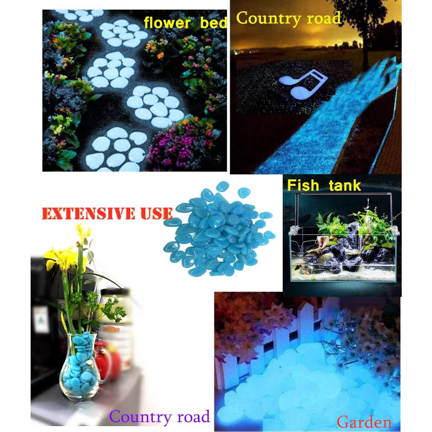 Piedras Luminiscentes JOSDIOX para Jardín y Acuario 100pcs