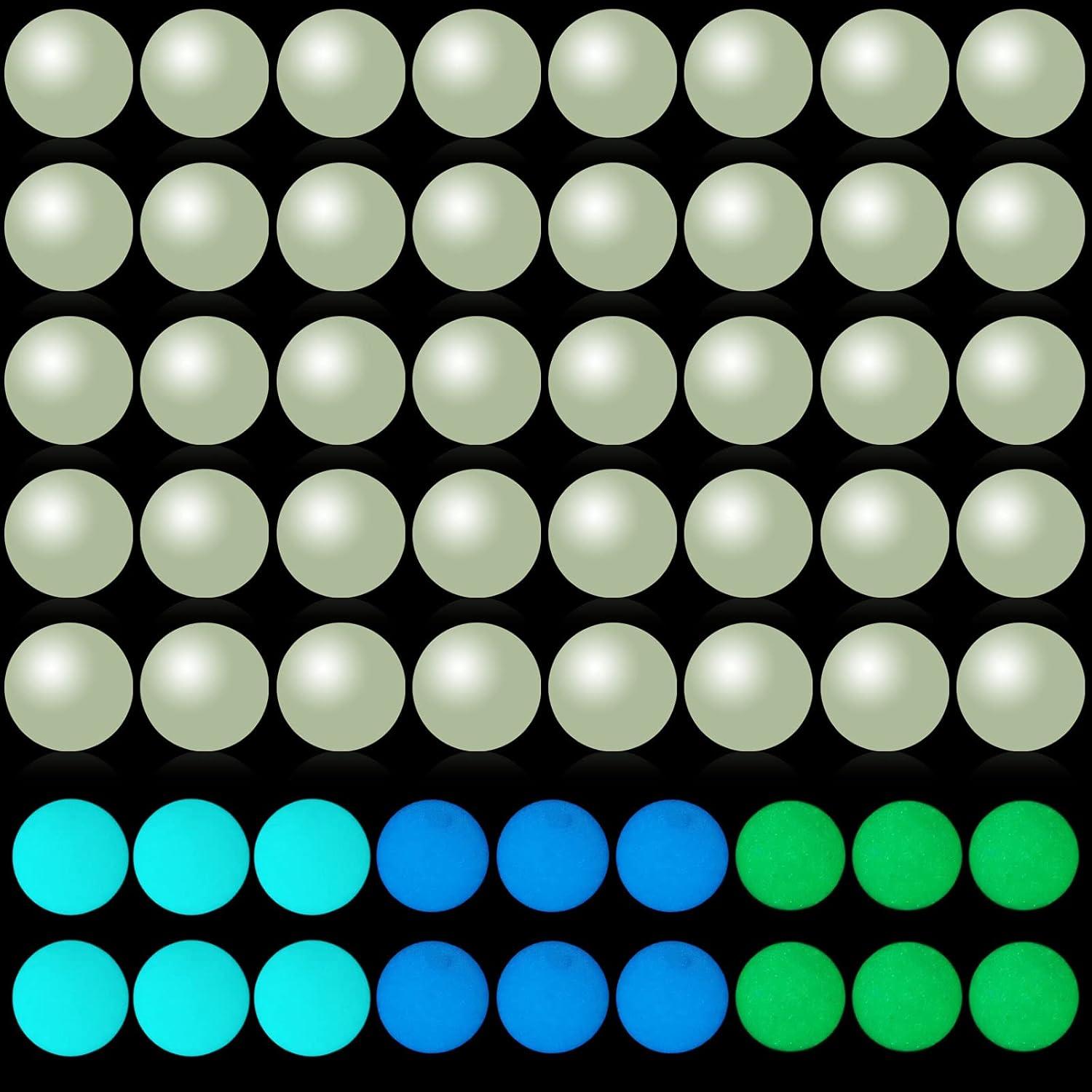 200 Perlas Luminiscentes Beupy 8mm Azul Verde para Joyería DIY