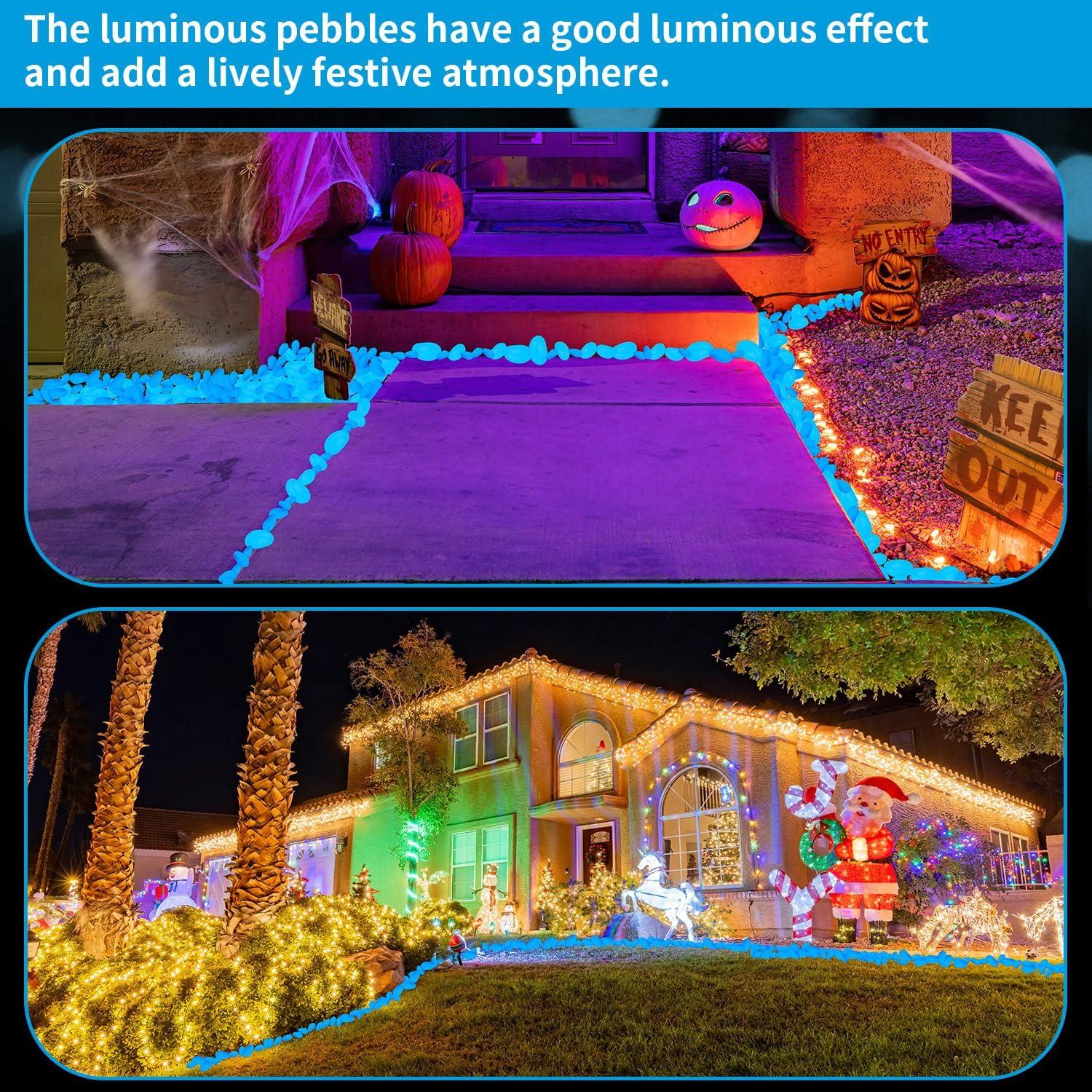 300 Rocas Luminiscentes Azul Oscuro para Acuarios 4.7kg