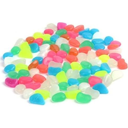 100 Piezas Piedras Brillantes en la Oscuridad para Jardín