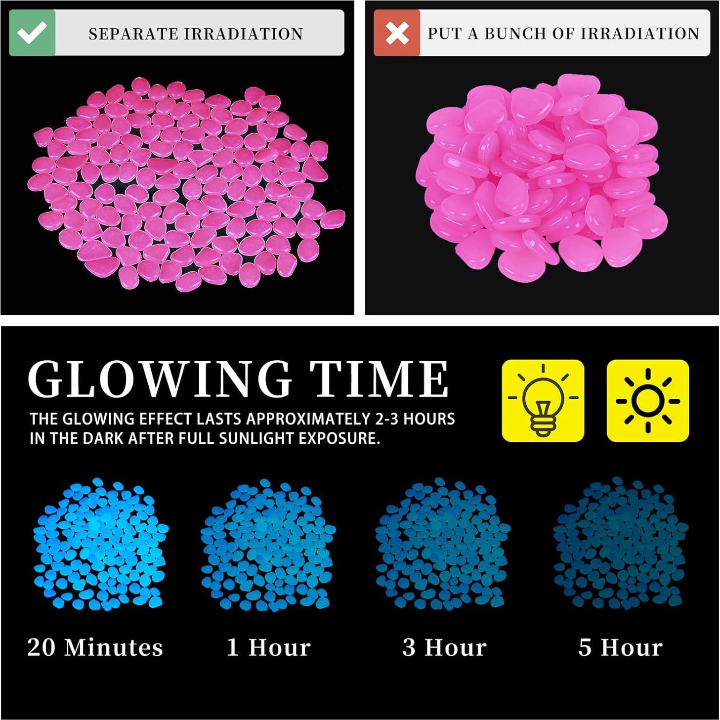 Piedras Brillantes para Jardín 1100pc Rosa Kaiyuan Dynasty