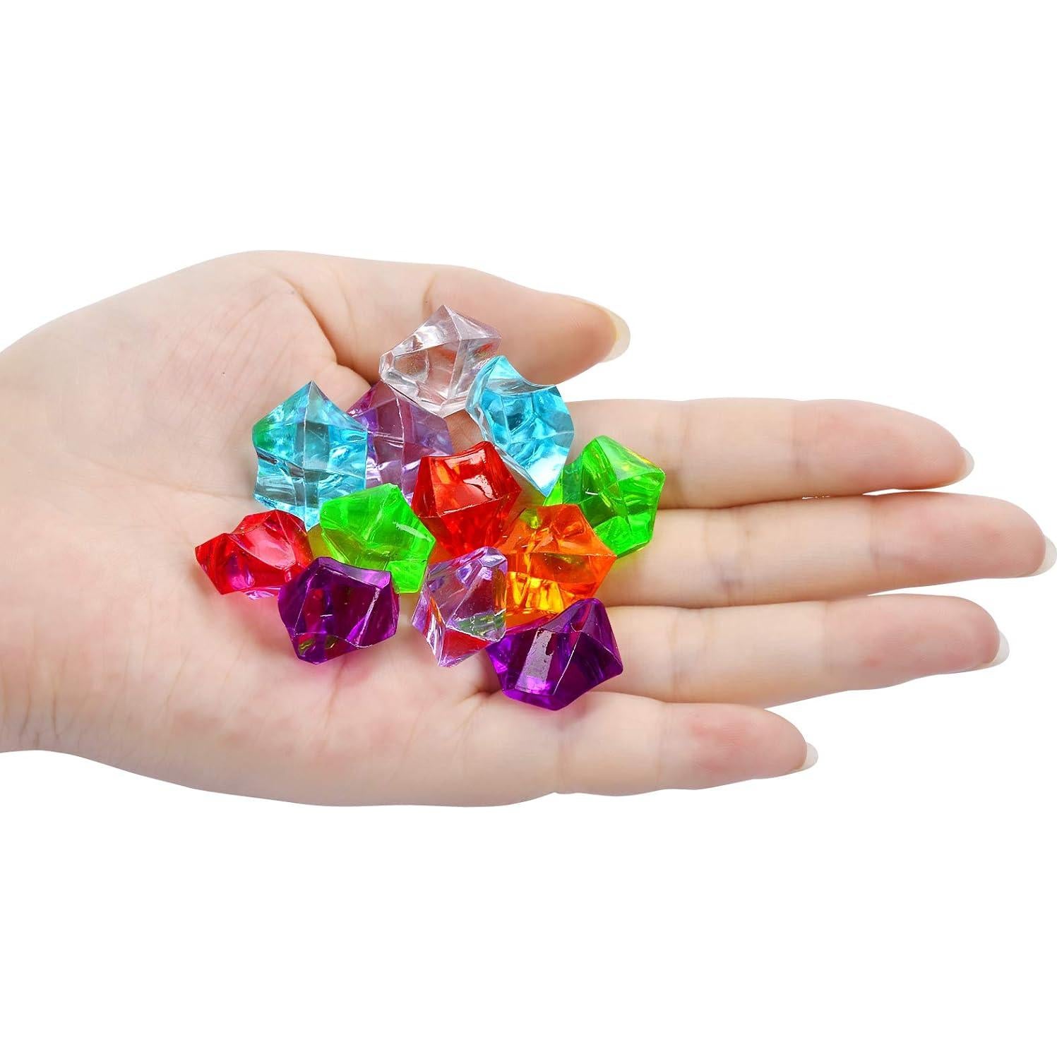 180 Gemas de Plástico Multicolores TeeLiy para Decoración