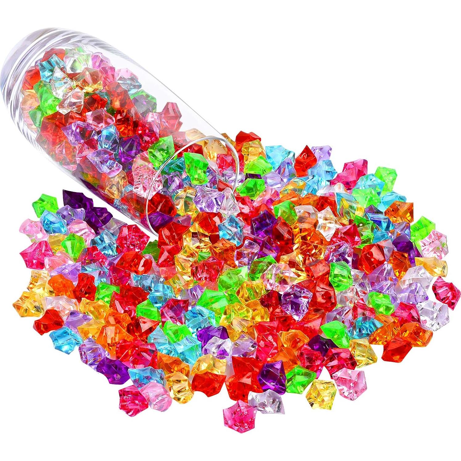 180 Gemas de Plástico Multicolores TeeLiy para Decoración