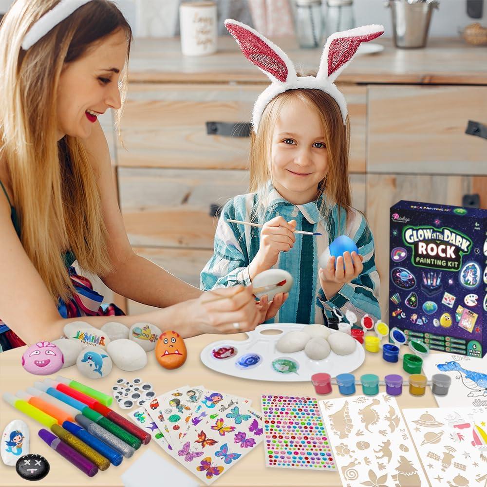 Kit de Pintura de Rocas PAINTIGO para Niños 6-12 Años