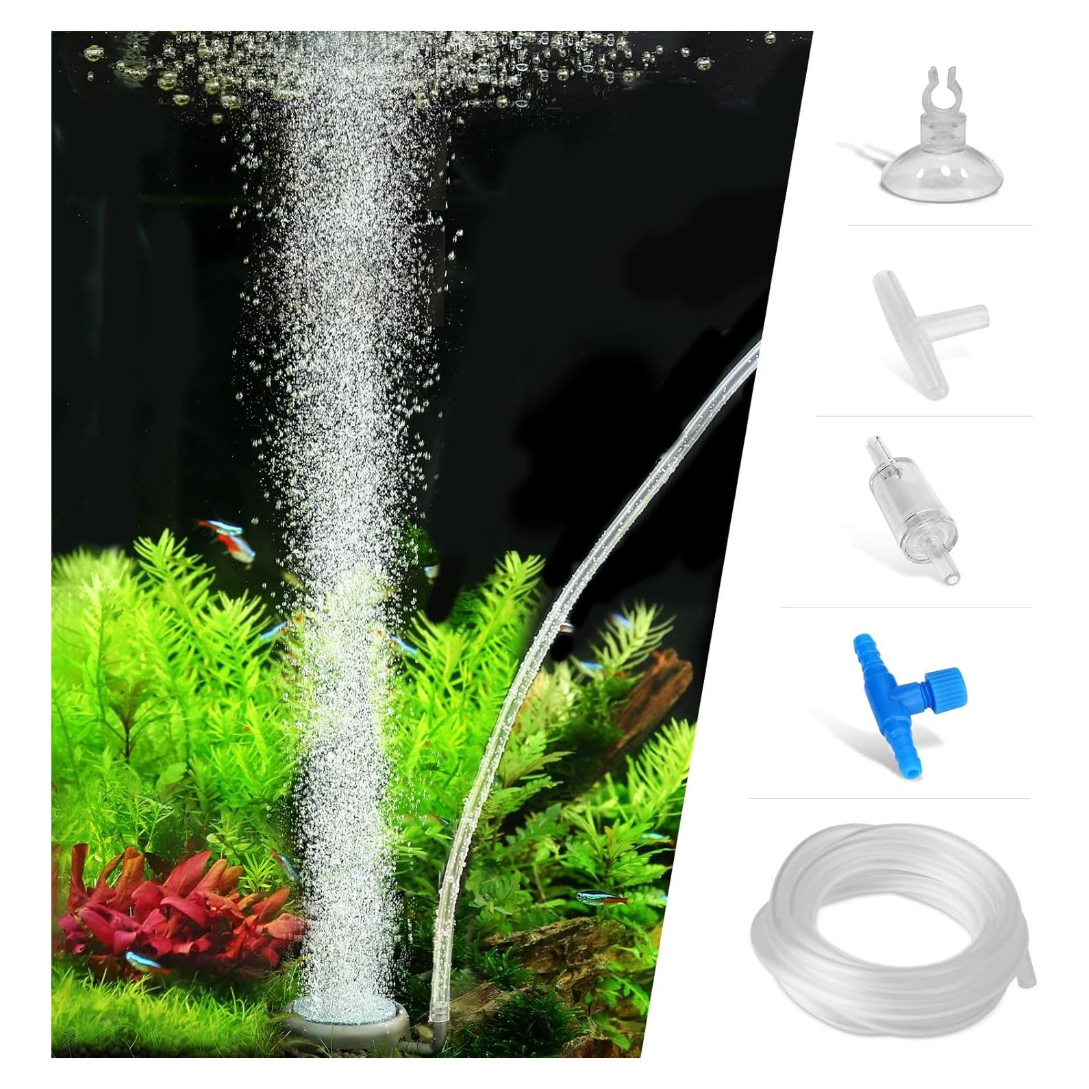 Piedra de Aire Acuario Hygger 3.56cm Silenciosa Oxígeno