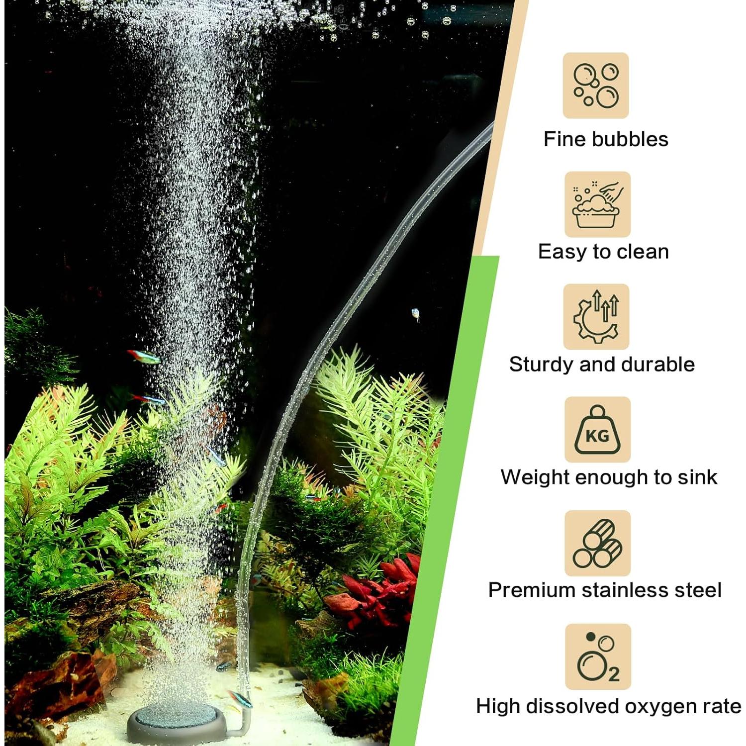 Piedra de Aire Acuario Hygger 3.56cm Silenciosa Oxígeno