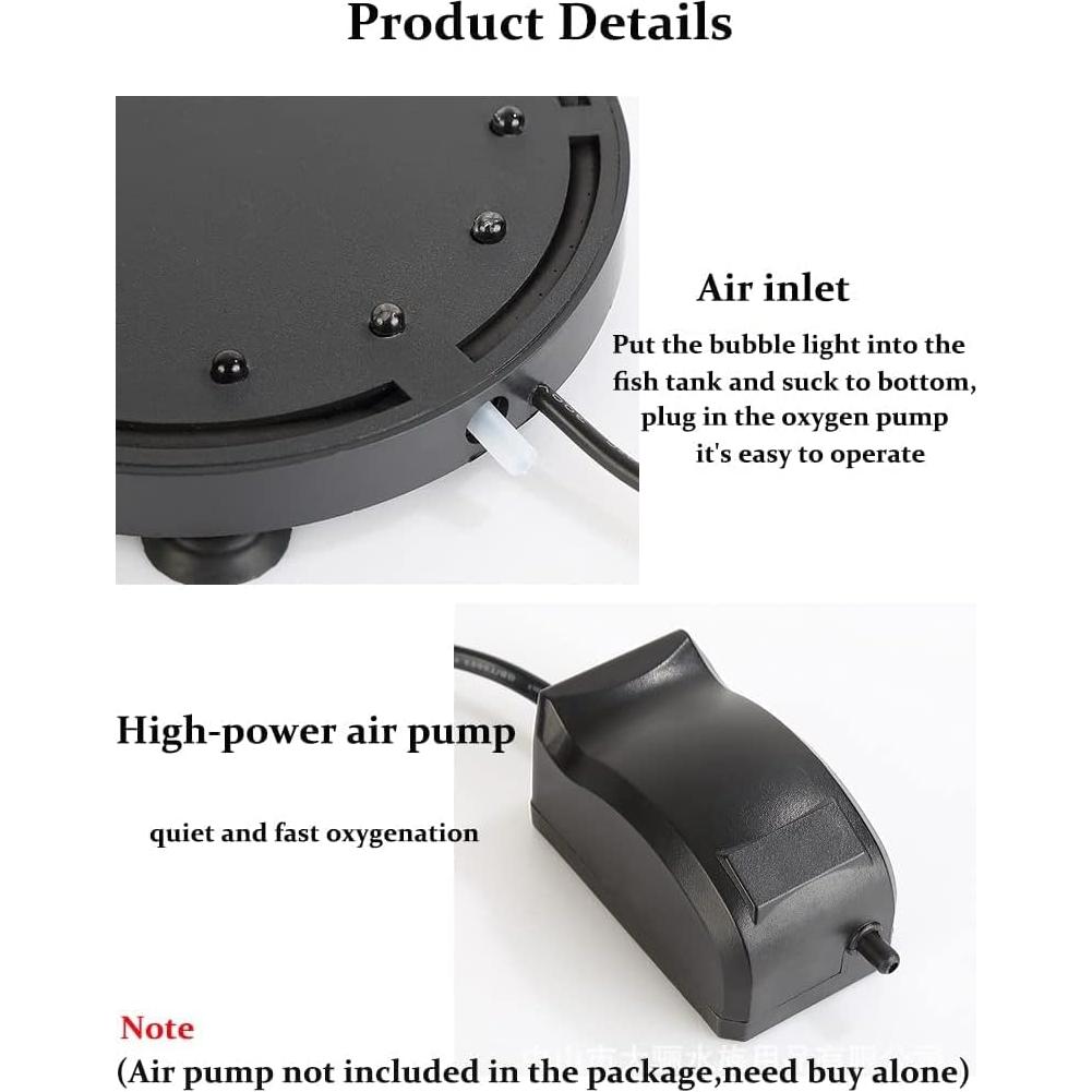 Luz de Burbujas para Acuario MingYuShuiZhu 12.5 cm LED