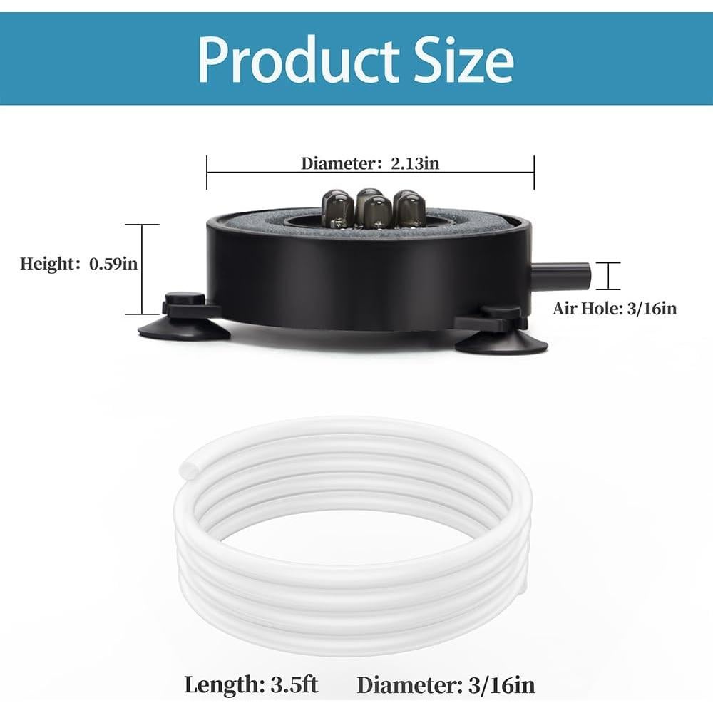 Disco Burbujeante LED para Acuario DaToo 5.3cm Multicolor