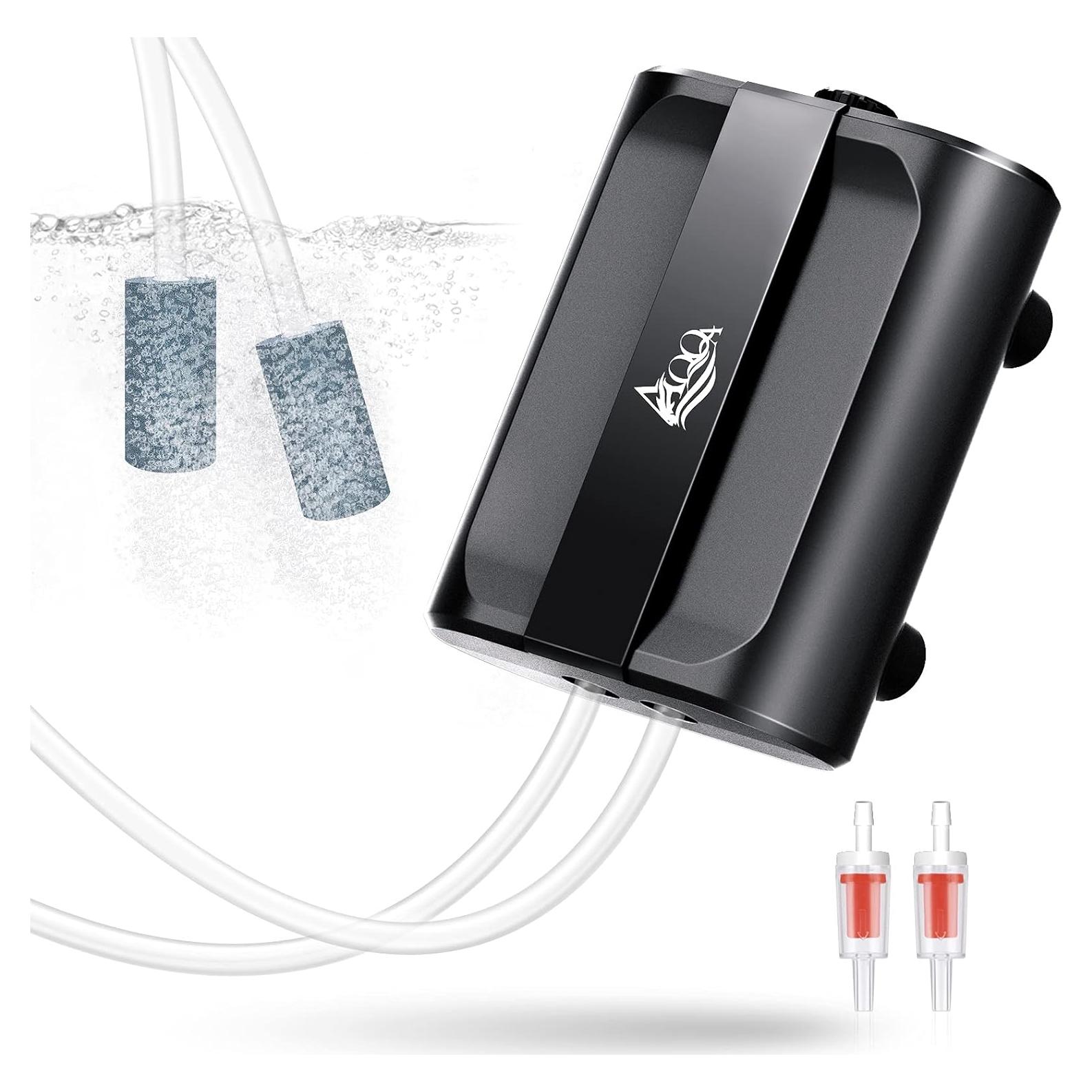 Bomba de Aire AQQA 3.5W para Acuario hasta 190L Silenciosa