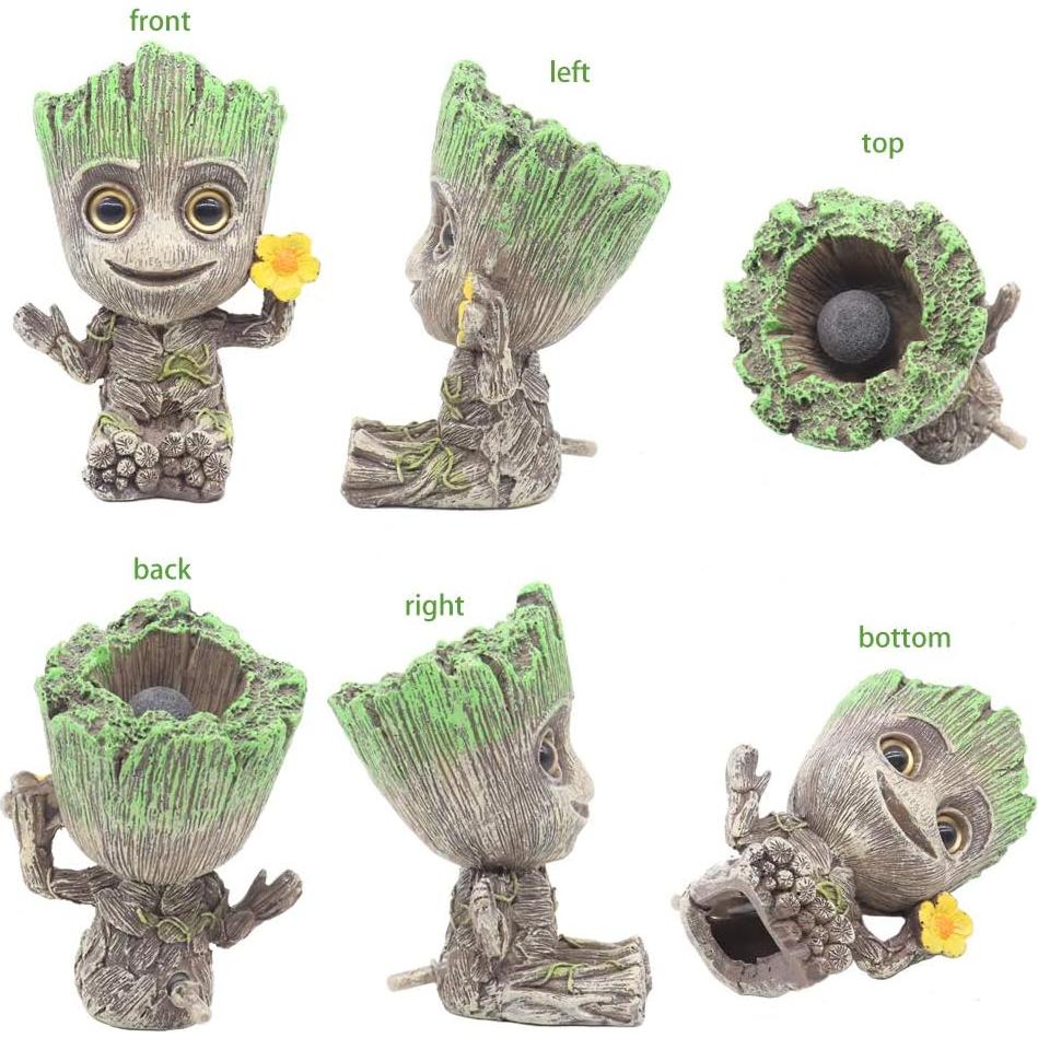 Decoración para Acuario Baby Groot con Burbujeador - Ulifery