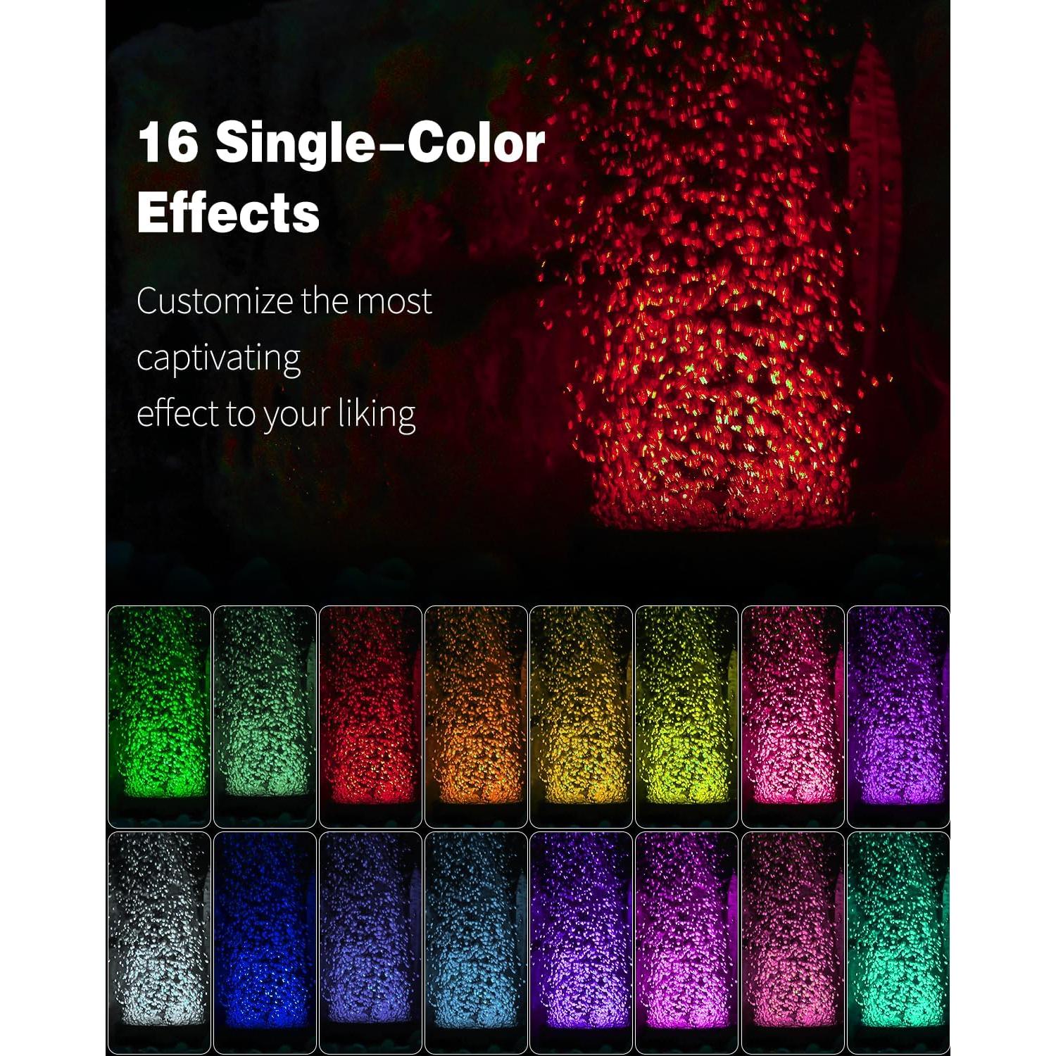 Luz LED Subacuática Pawfly con Control Remoto y 4 Modos